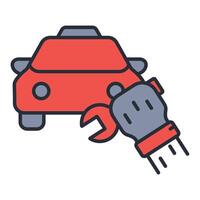 Taxi Service icon. .Editable stroke..linear style sign for use web design,logo.Symbol illustration. vector