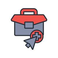 telemedicine icon. ..Editable stroke.linear style sign for use web design,logo.Symbol illustration. vector