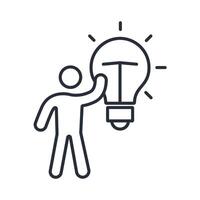 solutions icon. .Editable stroke.linear style sign for use web design,logo.Symbol illustration. vector