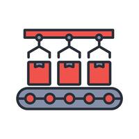 Production icon. .Editable stroke..linear style sign for use web design,logo.Symbol illustration. vector