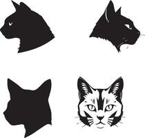 cat silhouette image vector