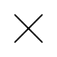 close button Stylish Icon Design vector