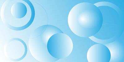 Dynamic colorful bright blue gradient 3D abstract background with circle and line pattern. Colorful blue gradient background. Eps10 vector