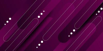 Abstract purple gradient illustration background with 3D overlapping look with simple purple rectangle pattern and elegant white lines. eps10 vector