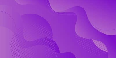 Abstract purple gradient wave background with simple shape elements. Colorful purple design. Eps10 vector
