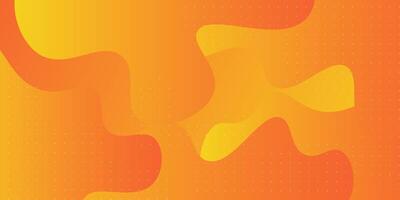 Modern abstract orange wave background with colorful bright gradient. Simple background design with abstract geometric pattern for banner, flyer. vector