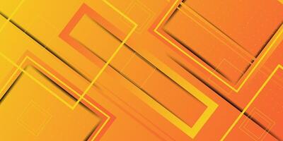 Abstract geometric futuristic orange background with colorful bright square background design. Overlapping triangle pattern. Eps10 vector