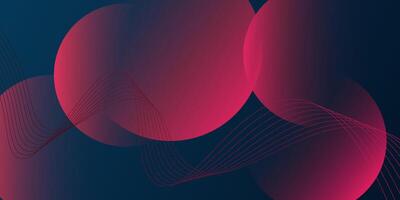Bright pink abstract circle with gradient background lines. Simple pattern for product display advertising website poster wallpaper template. Eps10 vector