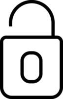 Padlock icon. Open padlock icon. Key padlock icon. vector