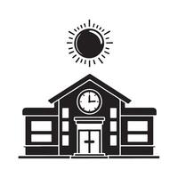 Back-to-School Silhouette Illustrations for Event Promotions vector