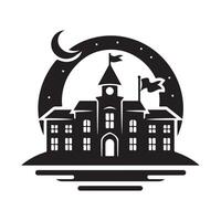 Educational Silhouette Graphics for School Projects vector