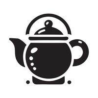 Tea Pot Silhouette Illustrations for Retro and Nostalgic Graphic Projects vector