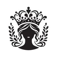 Simple Monarchy Crown Silhouette for Design Use vector