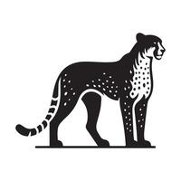 Leopard Silhouette Illustrations for Bold, Eye-Catching Visuals vector