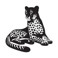 Leopard Silhouette Vectors Art for Nature, Wildlife, and Adventure Projects