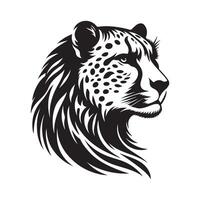 Leopard Silhouette Illustrations for Educational Resources and Materials vector