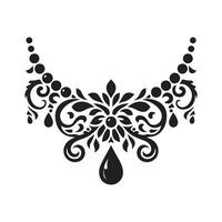 Abstract Black Ornament for Branding Use vector