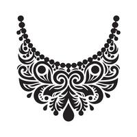 Black and White Ornamental Design for Posters vector