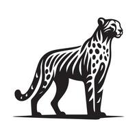 Leopard Silhouette Vectors Art for Jungle Adventure and Safari Graphics