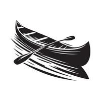 Premium Canoe Silhouette Illustrations for Print Materials and Collateral vector