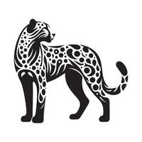Leopard Silhouette Illustrations for Adventure and Exploration Themes vector