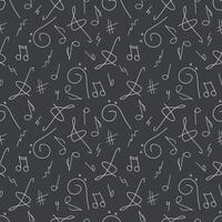 sheet music pattern vector