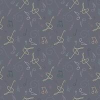 color sheet music pattern vector