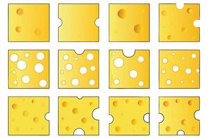 Swiss Cheese Variations Holes, Shapes, and Texture Display vector