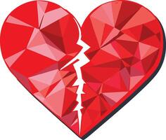 Explore intricate patterns symbolizing heartbreak's fragility and universal pain. vector