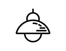 Wall lamp outline icon, Lamps and lighting devices. Simple outlined icons. Linear style vector