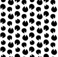 Black and white seamless pattern of shod horse hoof prints in silhouette. Equine footprints. Horseshoes of pony, donkey, mule. Isolated on white background. Print, textile, wrapping paper vector