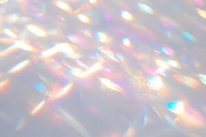Abstract Light Reflections Creating a Colorful and Ethereal Pattern with Soft Pastel Hues photo
