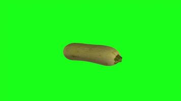 3D rendering of a realistic object on a bright green background video