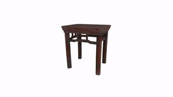Wooden stool design in modern 3D rendering showcasing simple elegance video