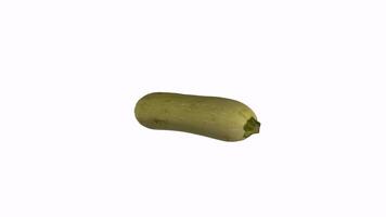 3D rendering of a unique green vegetable with a textured surface video