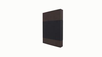 3D rendering of a modern book cover design in minimalistic style video