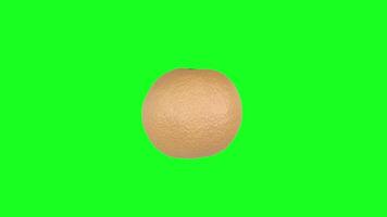 3D rendering of a spherical shape with a textured surface on a bright background video