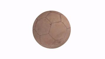 Realistic 3D rendering of a soccer ball with detailed texture and design video