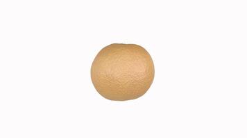 3D rendering of a realistic golden sphere with texture details video