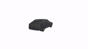 Car covered with fabric is ready to uncover and reveal its design video