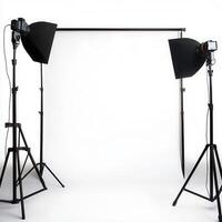 Studio Setup Lighting, Photography, White Background, Product Photography photo