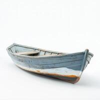 Weathered Rowboat Studio Shot, Coastal Background photo