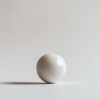 White sphere studio minimalism background design photo