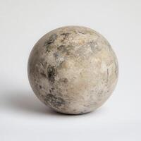 Stone Sphere Studio Shot, Neutral Background photo