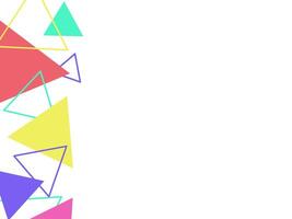 Abstract cute Geometric Triangle Corner vector