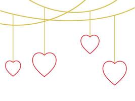 Heart Valentine Background Illustration vector