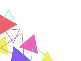 Triangle Geometric Abstract Frame vector
