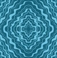 Abstract blue background decorated with a geometric pattern in the form of concentric circles and wavy lines vector