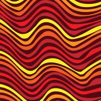Striped abstract background decorated with a pattern in the form of multi-colored wavy stripes and lines vector