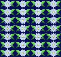 Seamless texture in the form of a pattern of delicate pink flowers on a blue background vector
